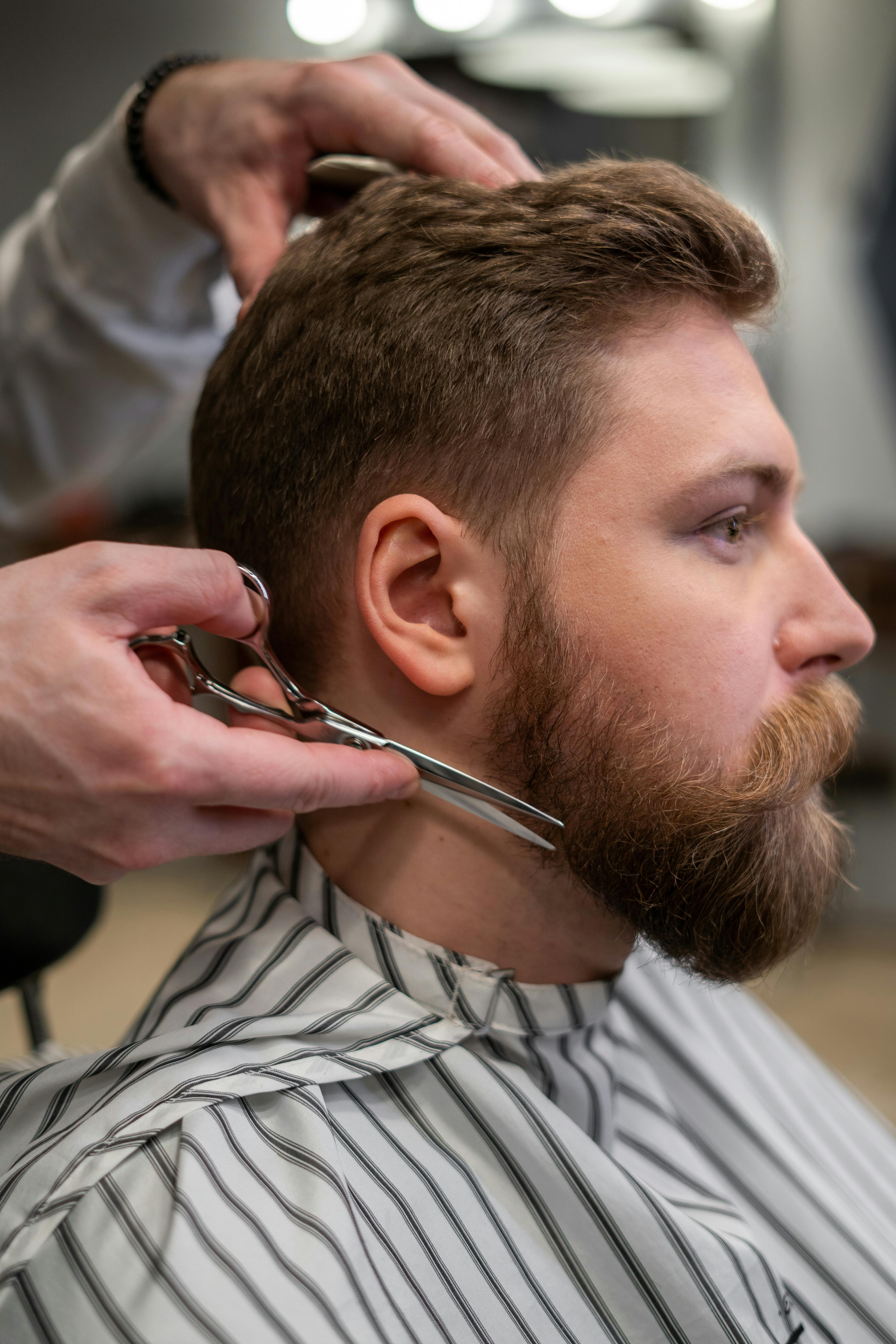 Shaving man